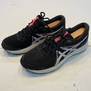 Asics Running Shoes Womens Size 9 Black  1012A911 Lace Up Mesh